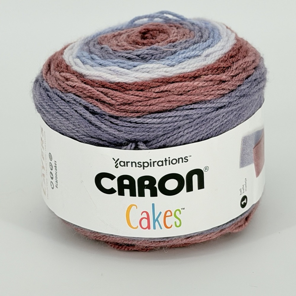 Caron Cakes Lovely Layers Raspberry Ice Yarn Cake 8.5oz 445yd Retired